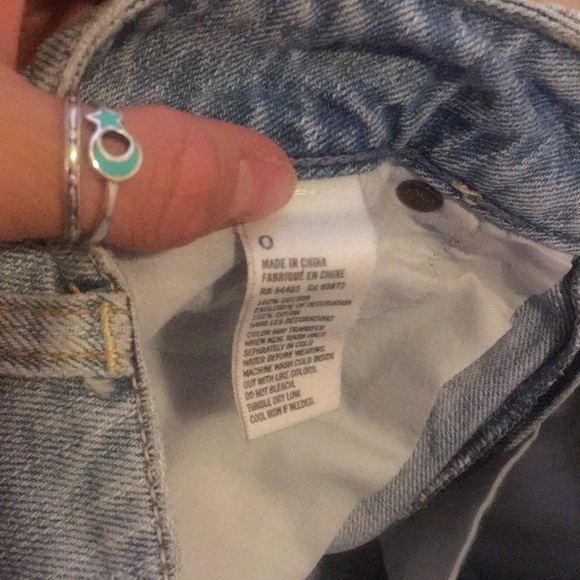 AE distressed high waist denim shorts - Picture 3 of 3